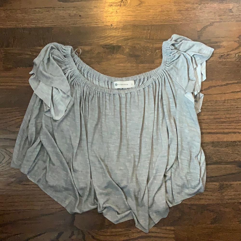 Off the shoulder impeccable pig shirt